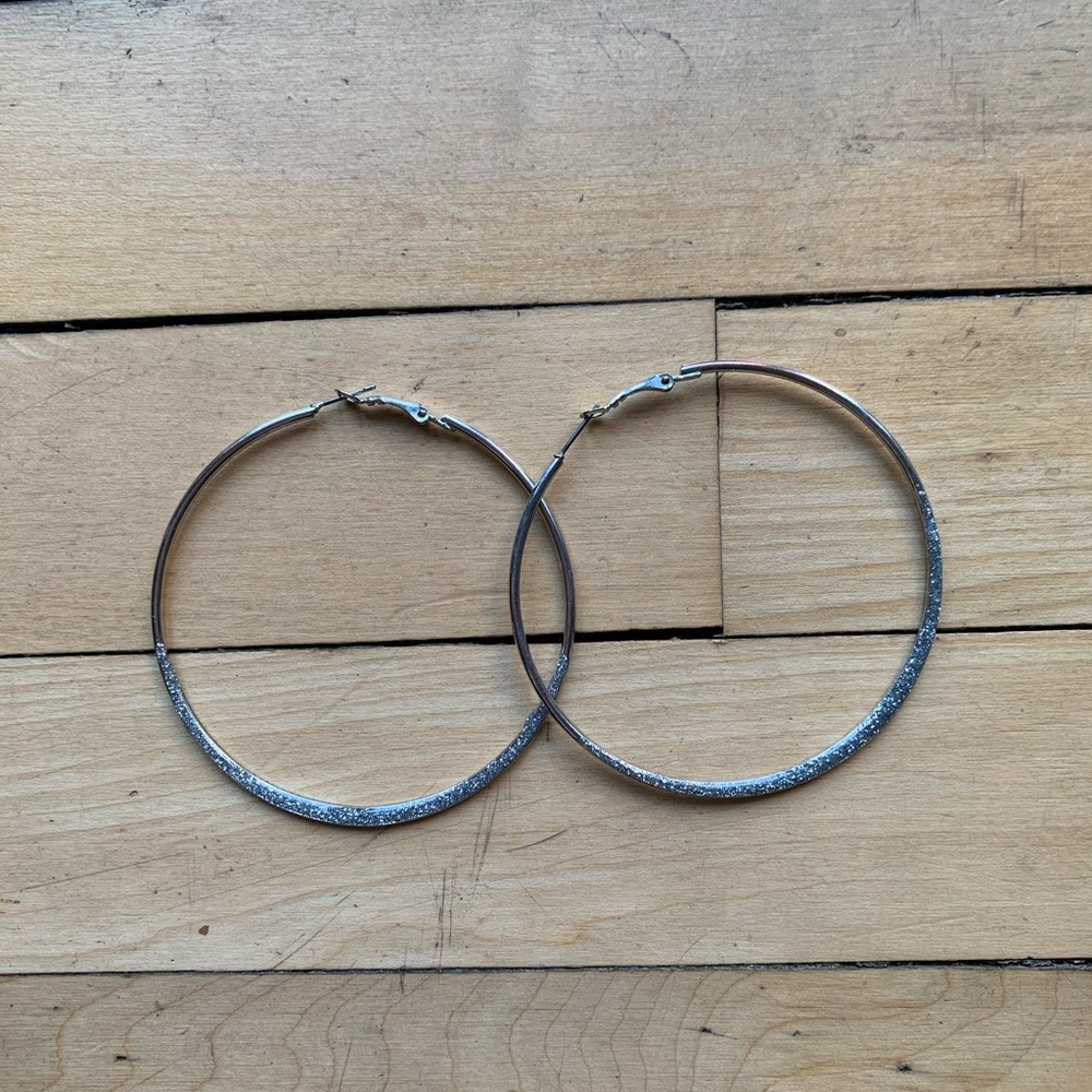 Large Glitter Hoops
